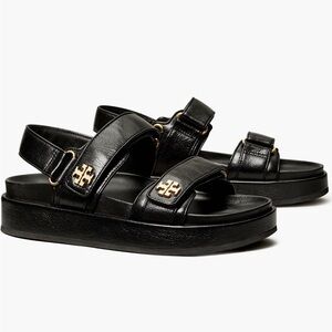Tory Burch Black Leather Sandals
